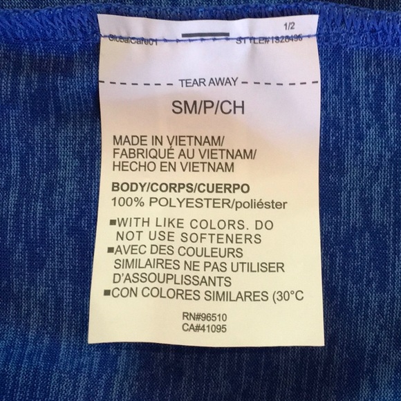 Under Armour ‘Heather Blue’ Long Sleeve Quarter Zip. - Picture 5 of 8